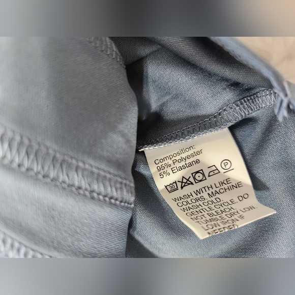 Sea Blue Square Neck Sleeveless Crop Top - Picture 5 of 5